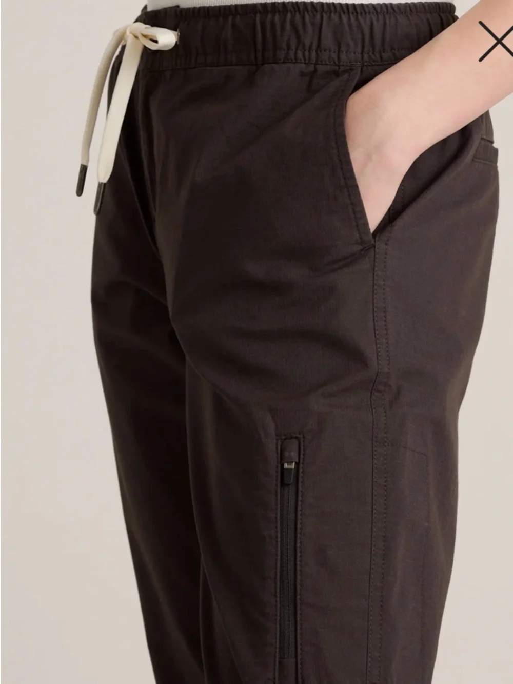 Quince Organic Stretch Ripstop Straight Pants in Steel - Picture 4 of 4